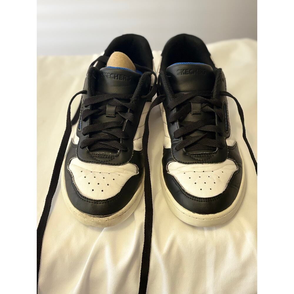 Skechers Kids Black White Court High Sneaker 5